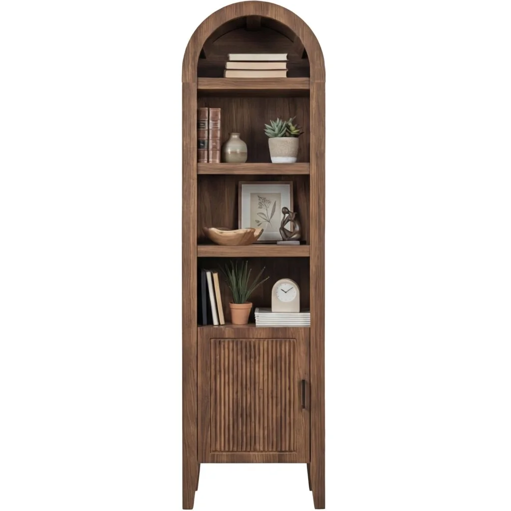 Natural wood storage cabinet